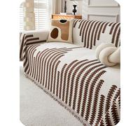 Daily Defense Sofa Cover: Heavy-Duty Non-Slip Protector for Couches | Shields Furniture Against Spills, Pets , & Wear | Washable Cover Fits 2-3 Cushion/Loveseats (#3,70.87*102.36in)
