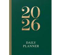 Daily Diary 2026 One Page Per Day, Daily planner from January 2026 to December 2026, 8.5x11 in 365 Days: A Simple and Elegant Daily Organized, Productive, and Focused All Year Long Green Cover