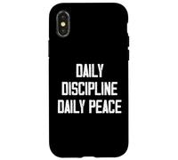 Daily Discipline Daily Peace Coque pour iPhone X/XS