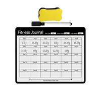 Daily Erasable Magnetic Slimming Notepad - 8.2in Erase Calendar for Fridge