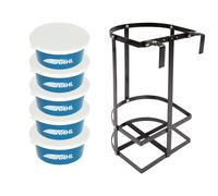 Daily Feed Set 5 bols à céréales de 2L & support adapté