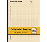 Daily Habit Tracker: Habit Tracking Notebook | One Month to a Page | Large