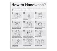 Daily Hygiene Poster Germ Free Living Wall Decor （1）
