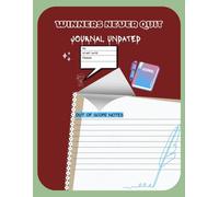 Daily Journal 368 Days | Winners Never Quit | Undated Planner | 8.5x11 inches | 107 Pages | Productivity & Goal Tracker: To-Do List, Meals & Drinks, ... Contacts, Bank & Email, Government Accounts