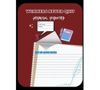 Daily Journal 368 Days | Winners Never Quit | Undated Planner | 8.5x11 inches | 107 Pages | Productivity & Goal Tracker: To-Do List, Meals & Drinks, ... Contacts, Bank & Email, Government Accounts