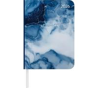 Daily Journal Marble 2026 - Agenda A6 (10,7 x 15,2 cm) - Quotidien