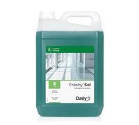 DAILY K Détergent Sol 5L - Nettoyant Pour Tous Types de Sol FRESHYSOL en Bidon - Produit Multi Surface Non Moussant, Parfumé Pin - Grand Format Économique pour Usage Intensif - Made in France
