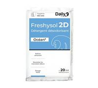 DAILY K - Détergent Surodorant Sols & Surfaces FRESHYSOL 2D - Dosette 20ml x 250 - Parfum Ocean - Fabriqué en France