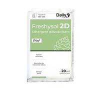 DAILY K - Détergent Surodorant Sols & Surfaces FRESHYSOL 2D - Dosette 20ml x 250 - Parfum Pin - Fabriqué en France