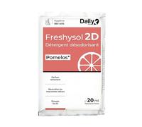 DAILY K - Détergent Surodorant Sols & Surfaces FRESHYSOL 2D - Dosette 20ml x 250 - Parfum Pomelos - Fabriqué en France