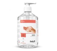 Daily K GHA Gel Hydroalcoolique Professionnel 500 mL - Désinfectant pour les Mains, Bactéricide & Virucide - Sans Rinçage, Sans Parfum - Éthanol & Alcool Isopropylique - Fabriqué en France
