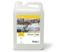 DAILY K Liquide Lave-Vaisselle 5L - Nettoyant Vaisselle KLEAN’LAV en Bidon pour Doseur Automatique - Élimine Graisses, Sans Parfum - Grand Format Économique pour Usage Intensif - Made in France