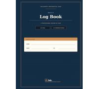 Daily Log Book for Children's Residential Homes: A dated, numbered and signed daily record for staff teams. 192 Pages. Navy and Copper Edition