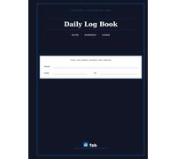 Daily Log Book for Children's Residential Homes: A dated, numbered and signed daily record for staff teams. 192 Pages. Dark Navy Edition