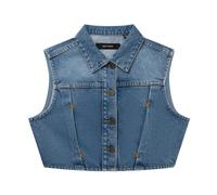 Daily Paper - Asola Sleeveless Top - Femme - Vestes - Bleu - Taille: 40 FR
