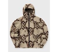 Daily Paper Burned shield sherpa hoodie men Fleece Jackets beige taille: L