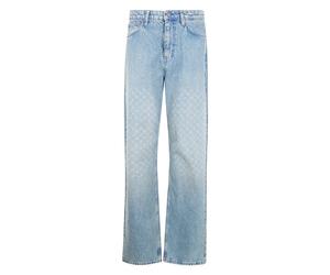 Daily Paper - Faded Monogram Amba Jeans - Homme - Jeans - Bleu - Taille: L