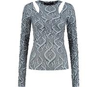 Daily Paper Grey Blue Braids Lindsay Top Taille: XS | Manches longues Outlet | Femme | Bleu