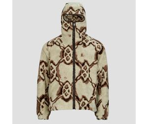 Daily Paper Polaire BURNED SHIELD SHERPA HOODIE in Beige EU L