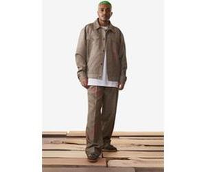 Daily Paper Sand Checked Keanu Pants Sand Check Taille: M | Évasés pantalons Outlet | Unisex | Marron