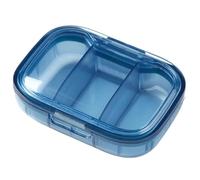Daily Pill Organizer - Clear Aesthetic Pill Box, Portable Travel Pills