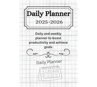 Daily Planner 2025-2026 | 101 Pages | Monthly & Weekly Organizer to Boost Productivity: Time Management, Goal Setting, and Habit Tracking | 8.5" x 11"