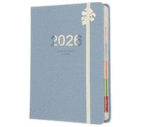 Daily Planner 2026 One Page Per Day, A5 Hardcover 2026 Diary - Jan to Dec 12 Month Agenda, Standard Daily Journal with Hourly Slots for Executive & Personal Use (Light Blue)