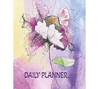 DAILY PLANNER.: Aesthetic Purple and Pink Flowers, 100 Days Undated Life Organizer for Women and Students, 7.5 x 9.25 in