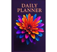 Daily Planner - Eye-Catching 3D Abstract Flower Cover, Vibrant Colorful Design, Organizer with Monthly & Weekly Layouts, Inspirational Gift for Women, Students & Professionals