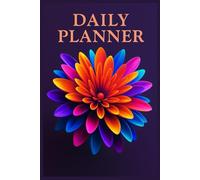 Daily Planner - Eye-Catching 3D Abstract Flower Cover, Vibrant Colorful Design, Organizer with Monthly & Weekly Layouts, Inspirational Gift for Women, Students & Professionals