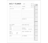 Daily Planner Journal : All-in-One Day Organizer and Planner for Productivity, Self-Care, and Gratitude (101 page): Daily To-Do List, Meal & Water ... for Busy Adults (Work, Home & Students)