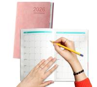 Daily Planner Notebook-A5 Relié Agenda de 12 mois, Horaire de la semaine, Planificateur de tâches quotidiennes | Journal de productivité académique pour les élèves Enseignants Entrepreneurs Rédaction