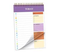 Daily Planner Writing Pad, A5 Productivity Notepad For Office | Paper material, features undated layout, designed for office or home daily task management Violet
