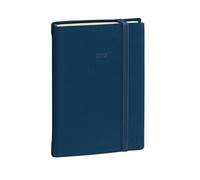 Agenda Quo Vadis Daily Pocket ML Silk - 8,5x13cm - avec élastique - Journalier - Janv/Déc - Bleu marine