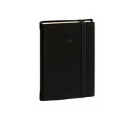 Quo Vadis - Agenda - 2026 - Daily Pocket Prestige - Journalier - Multilingue - Silk - Noir - 12 mois de janvier à décembre - 8,5x13 cm - Papier Clairefontaine ivoire - Fabrication française