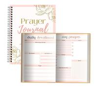 Daily Prayer Journal, Notebook prière du journal prière | Magazine d'art chrétien | Organisateurs spirales planificateurs guidés quotidiennement entretien de dévotion étude biblique fournitures l'igl