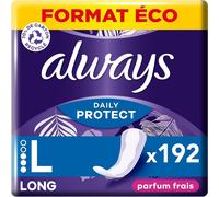 Daily Protect,Long,192 Protège-Slips Pour Femme,Avec Un Parfum Frais,Confortable Avec C?Ur Absorbant,Format Eco.[W170]