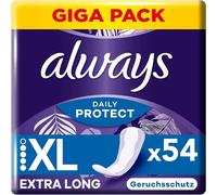 Daily Protect Lot De 54 Protège-Slips Extra Longs Pour Femme Parfum Frais Convient À Toutes Les Formes De Slip Respirant Et Flexible