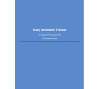 Daily Recitation Tracker for Students of the Study Circles (Full Academic Year)