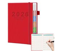 Daily Schedule Planner - 21,2 x 14,5 cm | 2026 Plænner, Planner académique avec onglets Agenda Notebook, 320 pages Daily Monthly Schedulle Organizer For To-Do List, Goals, Home, School, Office