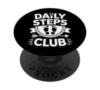 Daily Steps Club Marche Quotidienne 10000 Pas PopSockets PopGrip Adhésif