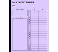 Daily Time Box Planner: An undated pad for time management