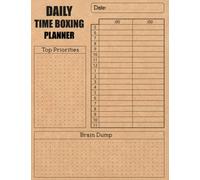 Daily Time Boxing Planner: daily time block planner, Time Block Journal for Hourly Productivity, To-Do List, Time Management.