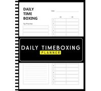 Daily Timeboxing Planner: |Time Block Journal for Hourly Productivity | To-Do List | Time Management | 11 Row Schedule | Brain Dump Organizer 8.5x11 Inches | 120 pages