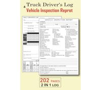 Daily Truck Driver's Log and Pre Trip Inspection Report Book: Detailed Checklist Logbook for Truckers and Drivers