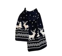 Daily Wear Écharpe cadeau créative 1 pièce Noël Hiver Écharpe Tricotée Femme Double Face Écharpe de Noël Rennes Neige Douce et chaude Longue écharpe de Noël YmW648