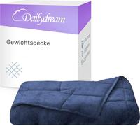 Dailydream couverture de poids thérapeutique en polaire moelleuse, 6Kg pour adultes, 135x200cm, bleu