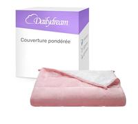 Dailydream Couverture Lestée Adulte | thérapeutique | 135x200 cm | 4,5 kg | Bleu | 100% Coton | avec Perles de Verre | Couette pondérée | apaisante et relaxante | Poids corporel jusqu'à 52 kg