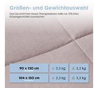 Dailydream Couverture lestée pour enfant, 2,3 kg, 90 x 120 cm, rose douillet
