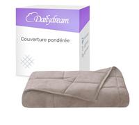 Dailydream Couverture thérapeutique lestée en polaire moelleuse, 6 kg, pour adultes, 135 x 200 cm, rose